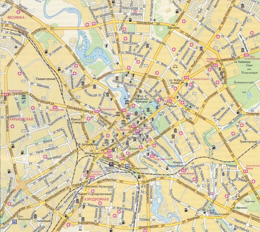 карта Минска